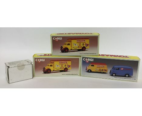 CORGI: Three boxed die-cast model Bedford Vans for "Toymaster" numbered 2 x D822/12, and 97746. (3). Est. £20 - £30.