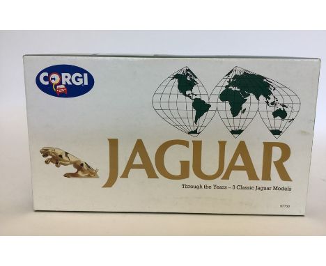 CORGI: A boxed set of three Classic Jaguar die-cast models numbered 97700. (1). Est. £20 - £30.