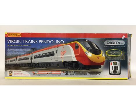 HORNBY: An 00 gauge boxed scale model "Virgin trains Pendolino" set, numbered R 1076. Est. £40 - £60.