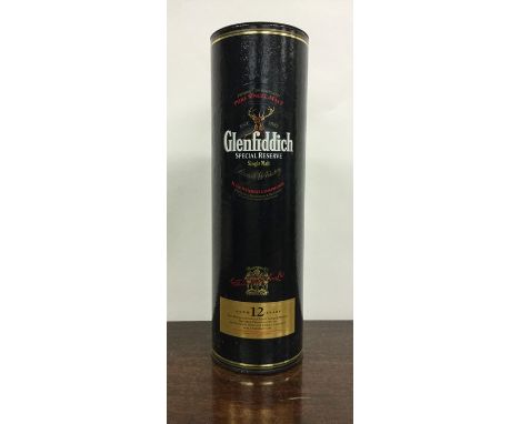 1 x 35cl bottle of Glenfiddich Special Reserve Single Malt Scotch Whisky Aged 12 Years in cylindrical black box. (1)