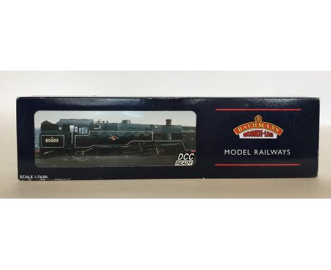 BACHMANN BRANCH-LINE: An 00 gauge boxed scale model 4MT Standard Tank 80118 locomotive, numbered 32-358. Est. £20 - £30.