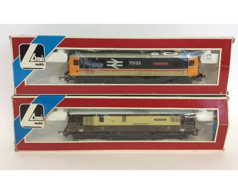 LIMA: Two 00 gauge boxed scale model locomotives numbered 205169 and 205169; one with "The Royal Alex", the other with "Gatwi