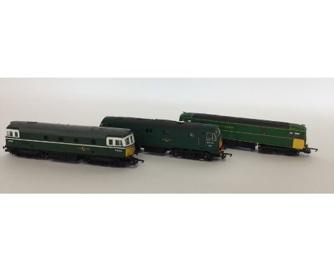 LIMA: Three various green trains numbered D6506; D6110 and 73890. Unboxed. (3). Est. £15 - £20.