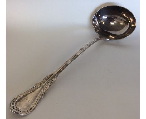 A good heavy silver lily pattern sauce ladle of typical design. London. By GA. Approx. 305 grams. Est. £200 - £250.