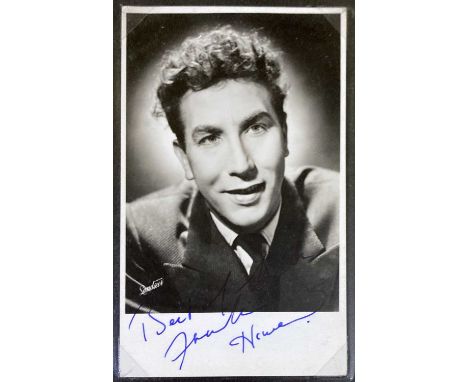 40 assorted postcards etc, many signed and most with a corresponding programme from Liverpool Pavillion Theatre. To inc: Fran