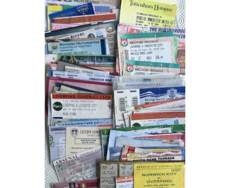 Top Flight Football Ticket Collection: Quantity of top division teams from the 90s onwards. Wide variety of clubs including g