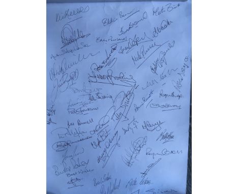 Bobby Moore Book Launch Signed West Ham Poster: Advertising the book They Played With Bobby Moore and signed to blank rear by