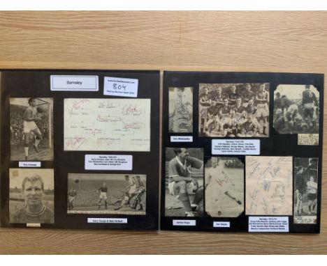 Barnsley 1940s 1950s 1960s Football Autograph Collection: Stunning private collection all pre 1970 from various publications.