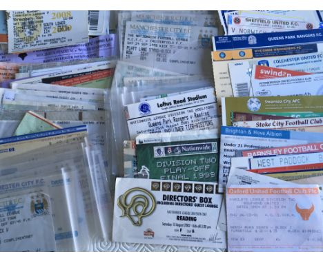 Football Ticket Selection: Quantity of lower division teams from the 90s onwards. Wide variety of clubs including good Manche