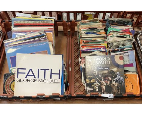 COLLECTION OF LP'S &amp; 45'S INCL. ELVIS, MICHAEL JACKSON, JANET JACKSON