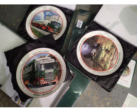 Five Eddie Stobart boxed plates. P&amp;P Group 3 (£25+VAT for the first lot and £5+VAT for subsequent lots) 