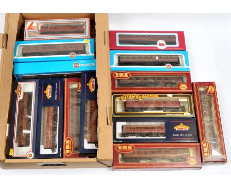 Bachmann, Airfix, Lima &amp; others group of LMS Rolling Stock. To include Bachmann 34-252 LMS Maroon 1st / 3rd Corridor; Air