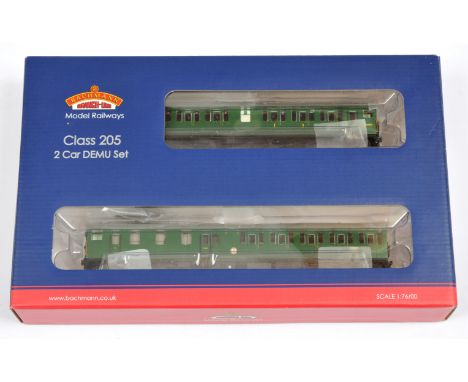 Bachmann OO Gauge 31-235Z 2-car BR (SR) green 2H (Thumper) Class 205 DEMU No.1115, this model was produced exclusively for Ke