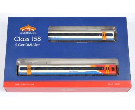 Bachmann OO Gauge 31-518 2-car East Midlands Trains white and blue Class 158 DMU No. 158773 Mint in Mint box.