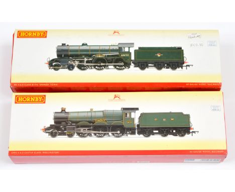 Hornby China Pair of BR & GWR Steam Loco's. Comprising R2922X BR Green - Grimsby Town & R 3105 GWR Green - Wellington. Boxes 