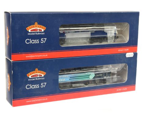 Bachmann 00 Gauge pair of class 57 Diesel Locomotives consisting of 32-763 DRS (Direct rail services) 'Pride of Crewe' Blue N