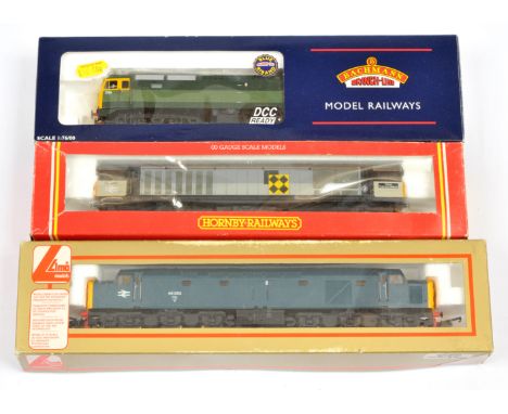 Bachmann, Hornby &amp; Lima group of 3x boxed Diesel Locomotives. Comprising Bachmann 32-801 BR Two Tone Green 1764 Class 47;