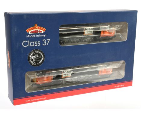 Bachmann 00 Gauge produced for Rail Exclusive 2-pack Diesels consisting of 32-390Y pair of Loadhaul class 37 No.37713 &amp; 3