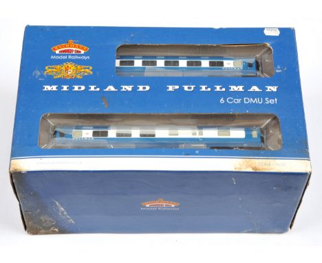 Bachmann OO Gauge 31-255DC 6-car Nanking Blue Midland Pullman Diesel Motor Unit with factory fitted DCC decoder onboard, comp