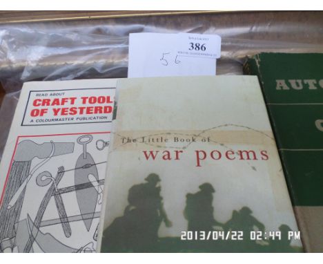 Selection from early press cuttings, vol. Automobile Chasis Design by R. Dean-Averns, Craft Tools of Yesterday, War Poems etc