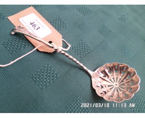 Silver sifter ladle (London 1896)