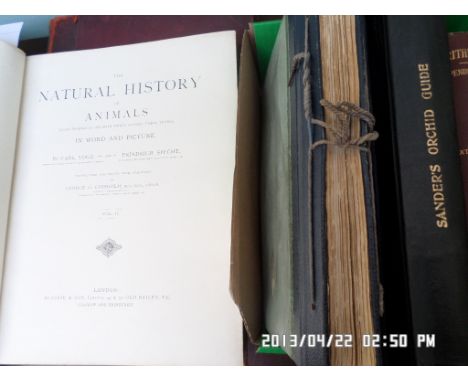 2 large vols. The Natural History of Animals by Vogt and Spechat together with Sanders Orchid Guide and the 1940's RAF Pilots