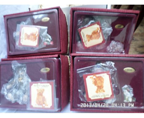 4 Steiff porcelain figures each in original boxes.