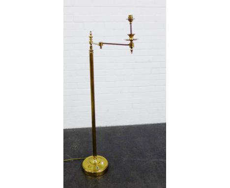 Brass standard lamp, 120cm