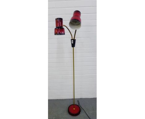 Retro style twin light standard lamp