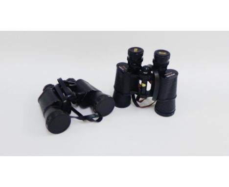 Two pairs of Super Zenith binoculars, (2) 