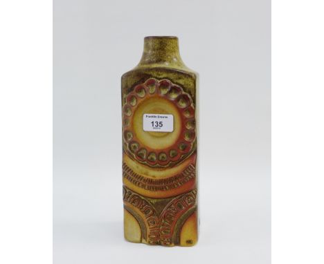 Bernard Rooke studio pottery lamp base, 27cm high