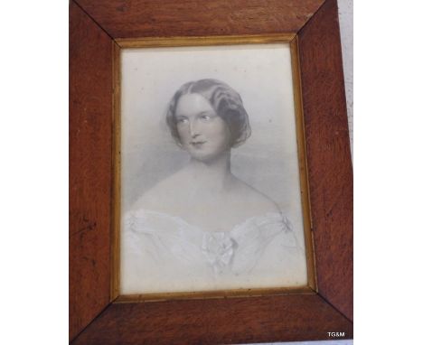 A 19th century English school 'Portrait of Salome' watercolour drawing inscription Verso