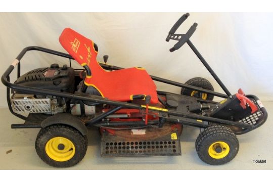 A Wolf Garten Motorised Lawn Mower With Briggs And Stratton Engine