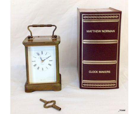 A Matthew Norman 8 day repeating carriage clock
