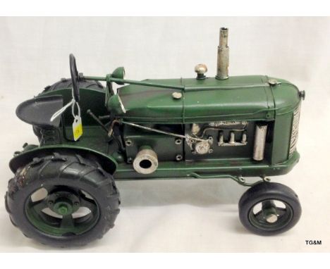 A tractor tin plate model