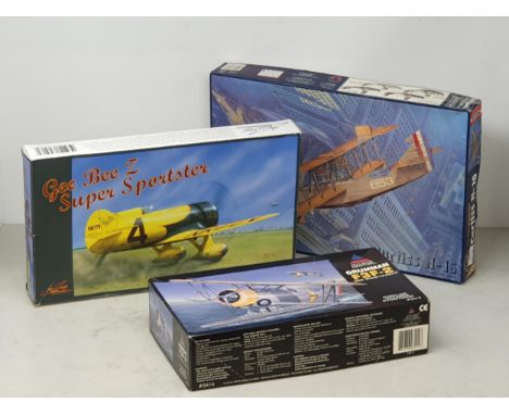 A boxed Accurate Miniatures 1:48 scale Grumman F3F-2 Fighter Kit, a boxed Williams Brothers 1:32 Scale Gee Bee Z Super Sports