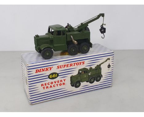 A boxed Dinky Toys No. 661 Recovery Tractor, Nr M-M, box Ex plus with base card packing 