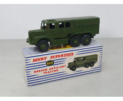 A boxed Dinky Supertoys No.151 Medium Artillery Tractor, Nr M-M, box Ex plus 
