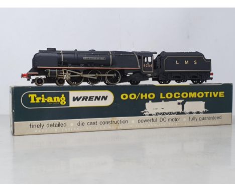 A boxed Wrenn W2227 'City of Stoke-on-Trent' Locomotive in LMS black livery, box VG, model E-NM 
