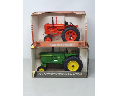 A boxed ERTL 1/16th scale Collector's Edition John Deere 3010 Tractor and a boxed Liberty 1/16th scale Case DC4 Tractor 