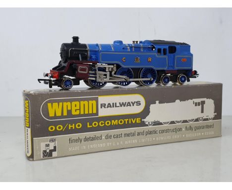 A boxed Wrenn 2246 2-6-4T Locomotive in Caledonian blue livery, with instructions, box VG, model NM 