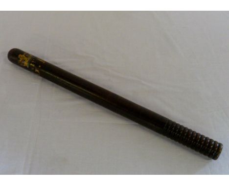 George IV truncheon with painted crown & 'G R IV'