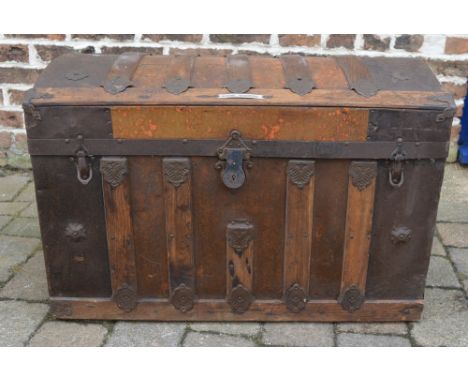 Trunk with name tag, George Harmison