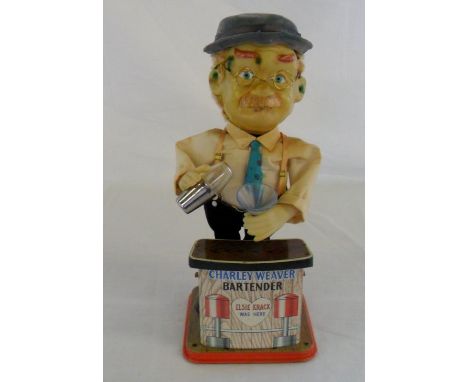 Charley Weaver battery operated automaton bartender figure