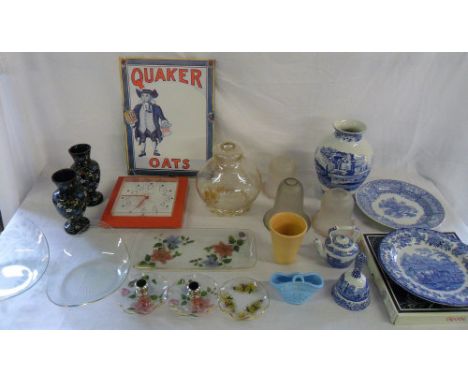 Various ceramics and glassware inc Spode