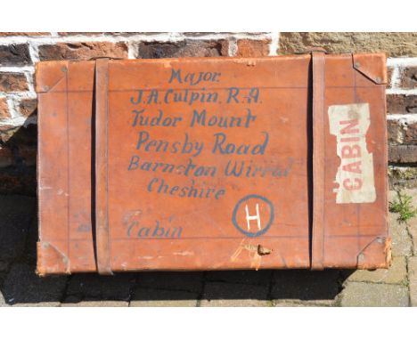 Trunk marked 'J A Culpin'