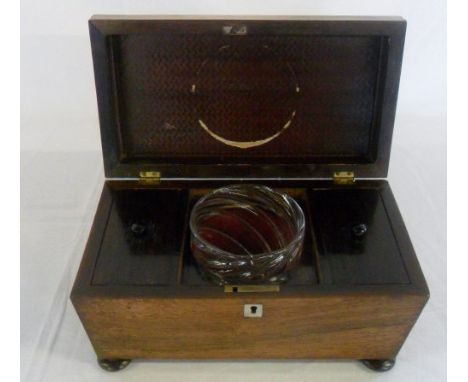 19th century sarcophagus shaped tea caddy