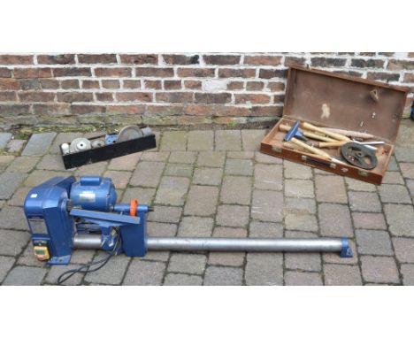 Draper woodworking bench top lathe WTL12A with tools