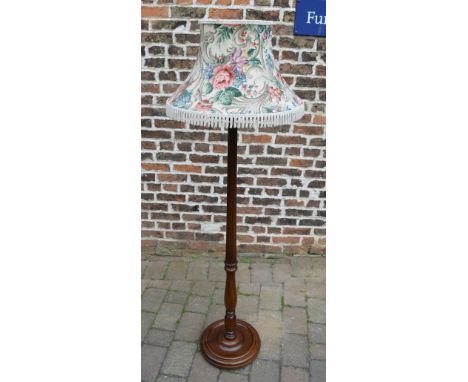 Mahogany standard lamp