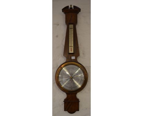 Modern oak wall barometer
